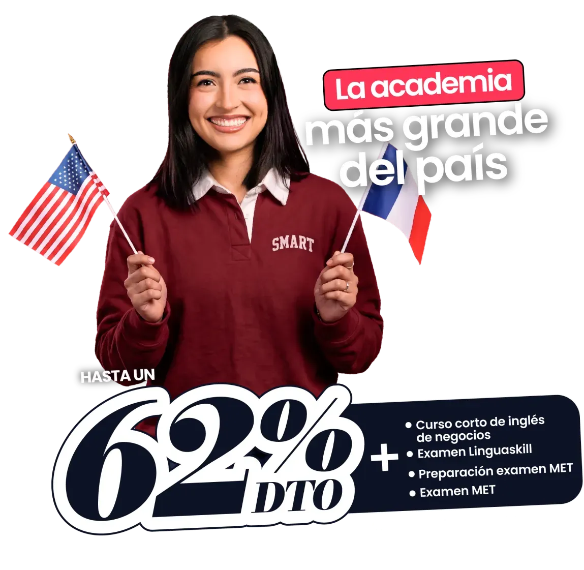 Promo Smart 2x1 - La academia más grande del país