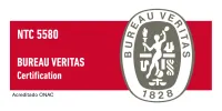 Bureau Veritas NTC 5580 Certificación