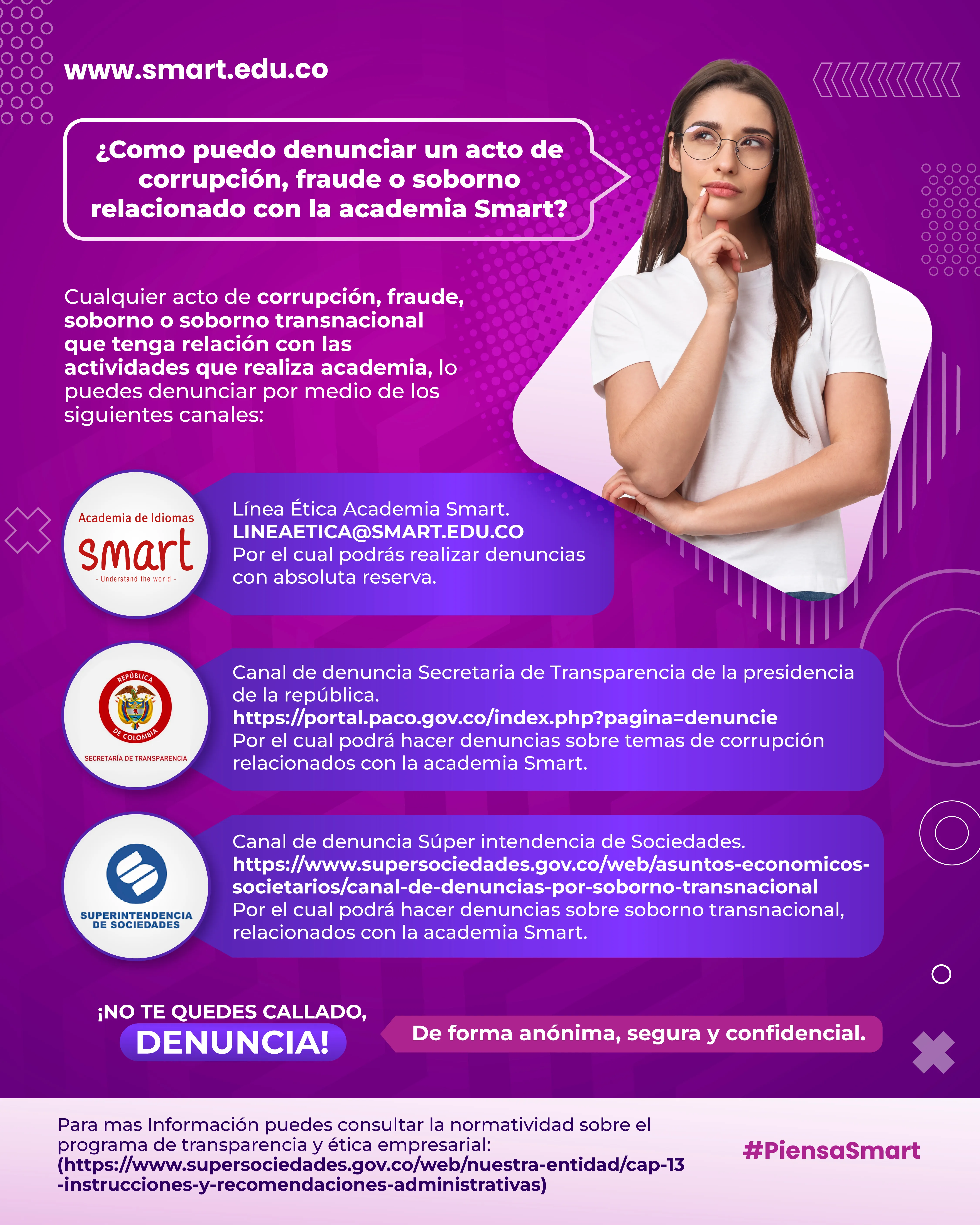 Líneas de denuncia internas y externas PTEE y SAGRILAFT