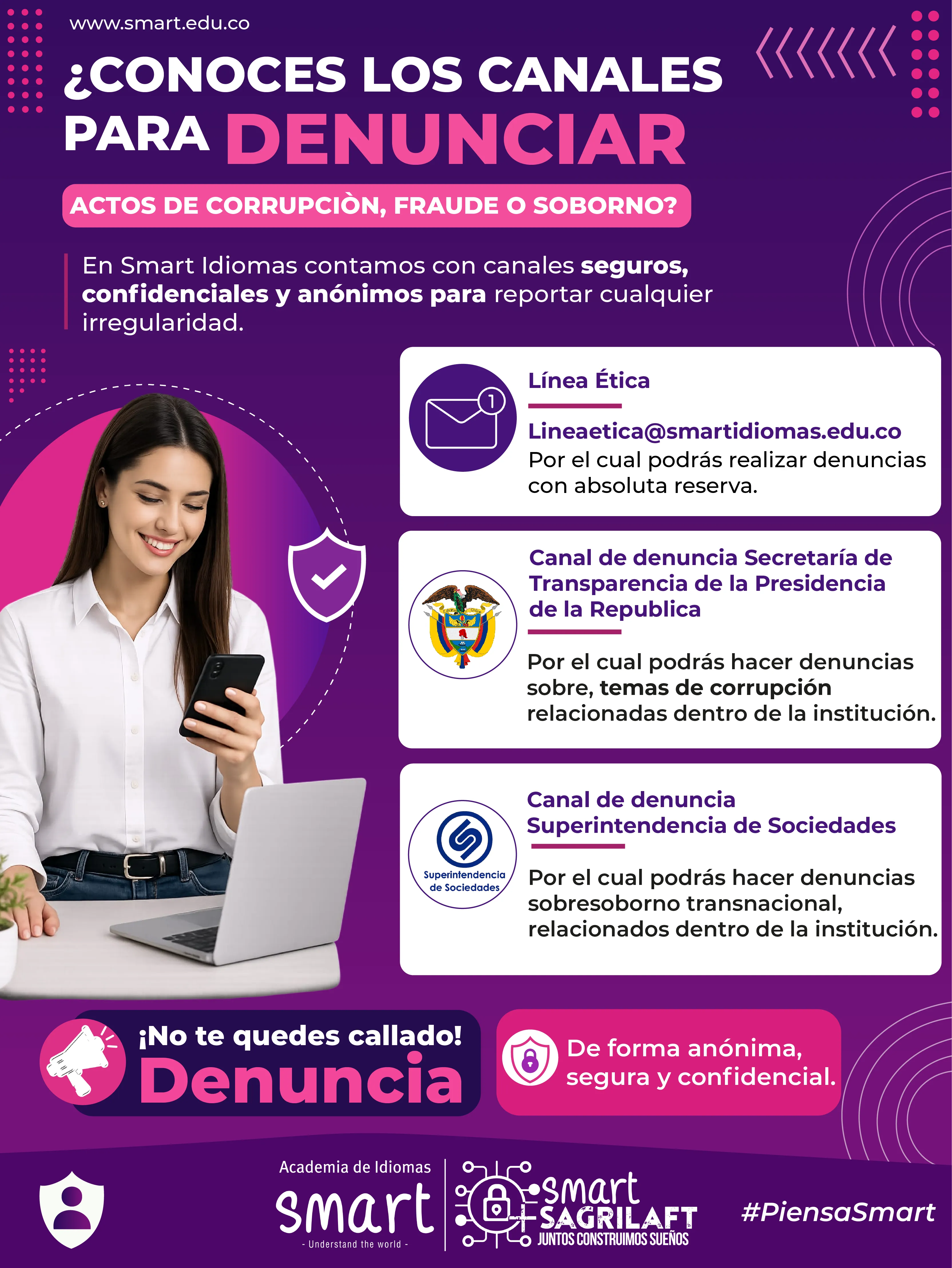 Líneas de denuncia internas y externas PTEE y SAGRILAFT